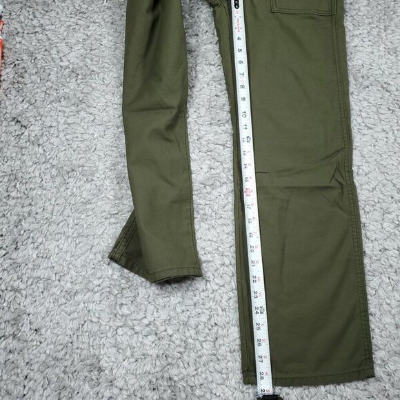 Levi's Ribcage Straight Utility Olive Green Super High Rise Pants Size 26x29 - Picture 12 of 12